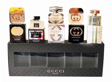 gucci miniature perfume set.